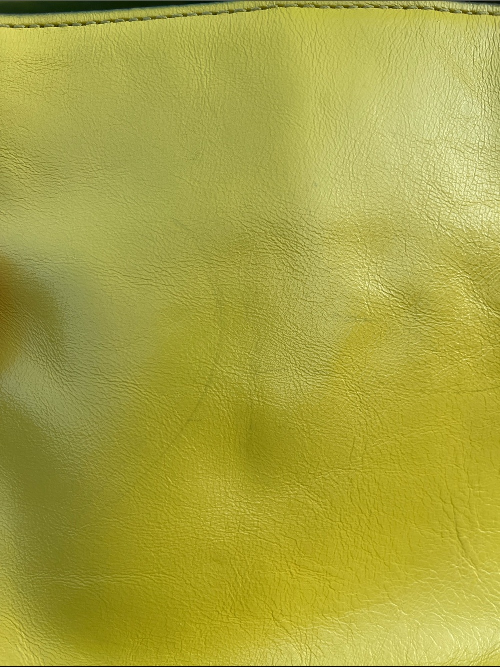 Patricia Nash Bright Yellow Leather Chain-Accent Crossbody - Picture 16 of 16